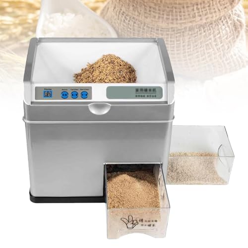 uordby mulini per cereali professionali e decortitore automatico del riso - separatore automatico di crusca di riso, precisione di macinazione regolabile, per famiglie e piccole aziende agricole