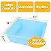 LUVCOSY 2 Packs Pizza Dough Proofing Box Tray, Home Pizza Dough Containers, Stackable Pizza Storage Container, 1.6 Gal Durable Dough Tray for Pizza, BPA Free, Dishwasher Safe, 12