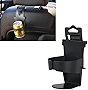 Sodcay 1 Pack Car Cup Holder Drink Holder, Headrest Backrest Suspension Type Cup Holder, Car Universal Plastic Cup Holder, for Water Cup, Coffe Tumbler, Drink Bottle, Mug (Black)