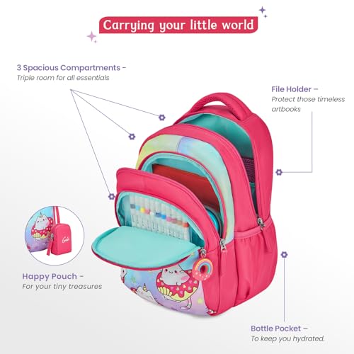 Image of Genie 15 inch Laptop Backpack for Women & Girls | Spacious Office, College & Travel Bag | Water Resistant, Multi-Compartment with Padded Laptop Sleeve