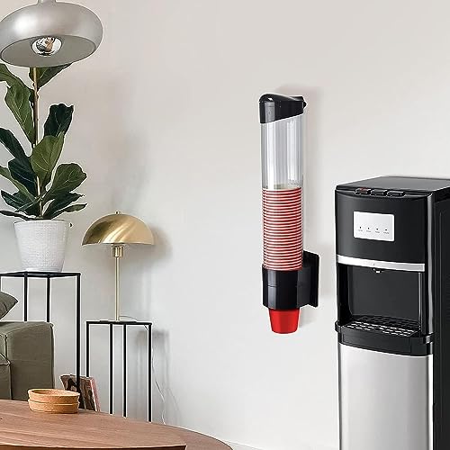 Image of INTERIA Paper Cup Dispenser | Glass Dispenser | Disposable Cup Holder Organizer - Wall Mountable Plastic (Multicolor)