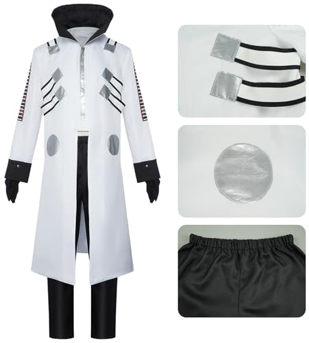 Uniforme Set Blanc de Dr. Eggman avec finitions soignées pour adulte