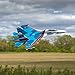E-flite RC Airplane SU-30 Twin 70mm EDF BNF Basic (Transmitter, Battery and Charger not Included) with AS3X & Safe Select, 1100mm, EFL01050