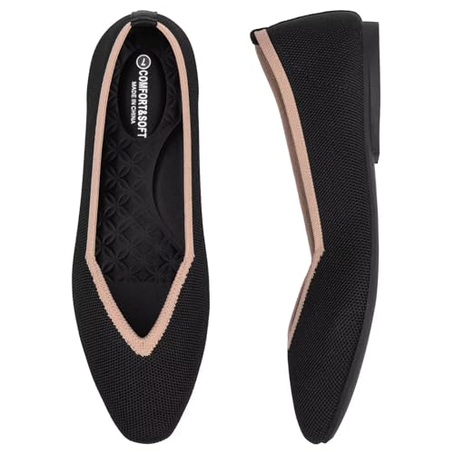 Chaussures en tricot légères contre le mal de pieds | Modèle confort noir 36.5 - 3