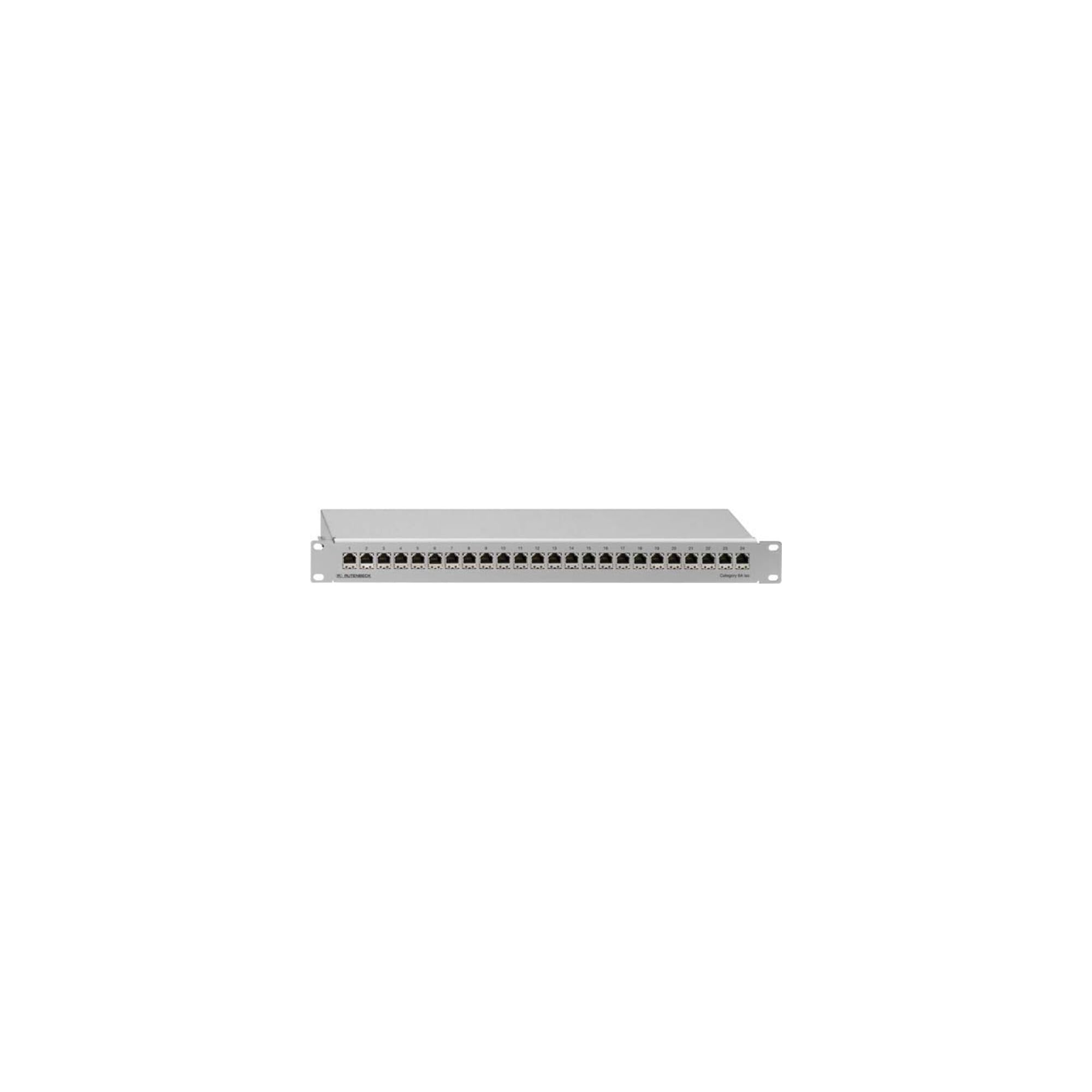 Rutenbeck PP-Cat.6a IsO-24/1 - Patch Panel - RJ-45 X 24 - Hellgrau, Ral 7035 - 1u - 48.3 Cm (19") (236101100)
