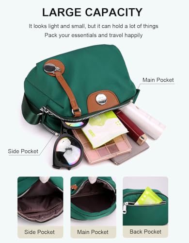 Bolsas transversais para mulheres na moda, bolsa transversal de nylon para mulheres, bolsa de ombro