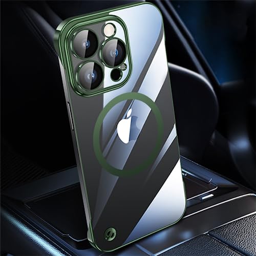 Coque magnétique iPhone 14 Pro de luxe avec placage mince et élégant