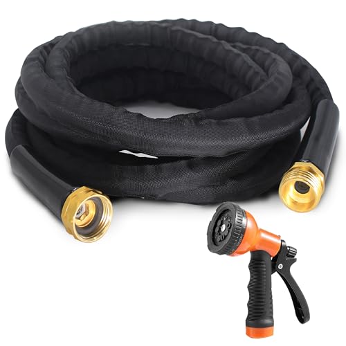 Garden Hose 25FT, Ultra-Lightweight Flexible PVC Water Hose - No-Kink, No-Twist...