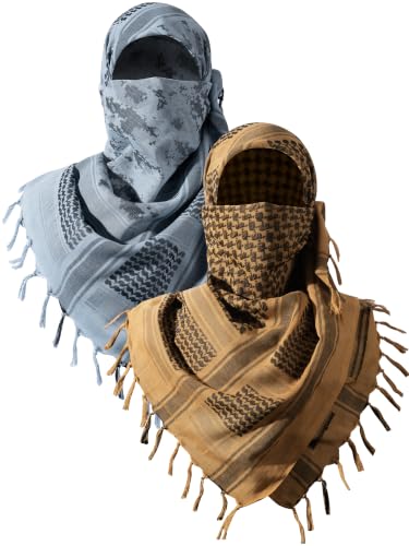 Image of FREE SOLDIER Scarf Military Shemagh Tactical Desert Keffiyeh Head Neck Scarf Arab Wrap with Tassel for Men Women