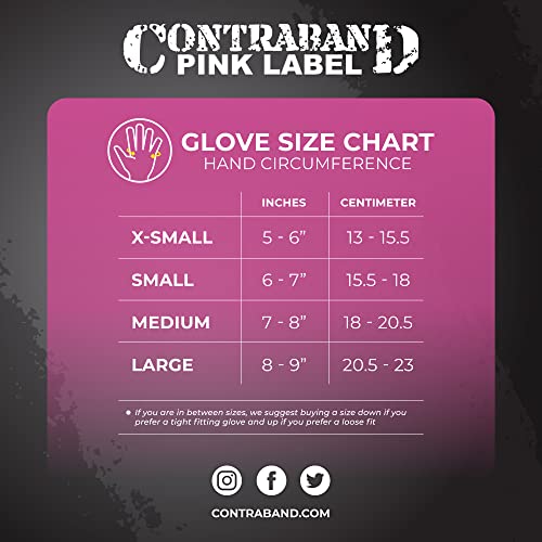 Contraband Pink Label 5127 Womens Vegan Weight Lifting Gloves W/ Synthetic Microfiber Amara Leather (Pair) - Machine Washable Fingerless Workout Gloves Designed For Women (Pink, Medium) #TOP1