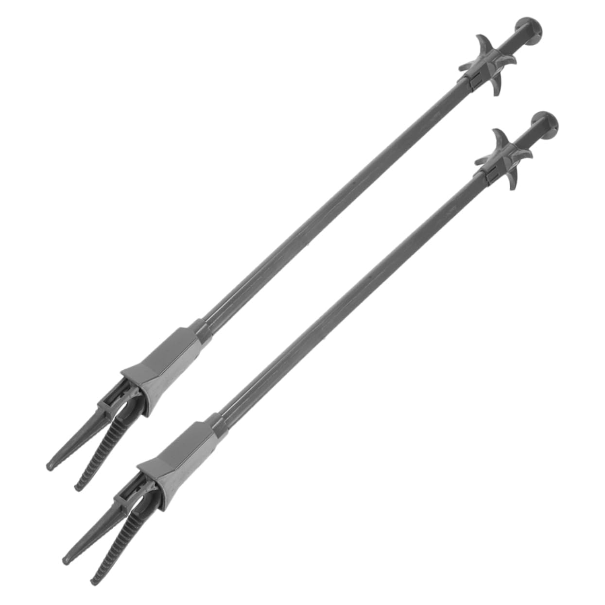 BESPORTBLE Lot de 2 pinces à plantes aquatiques - Accessoires d'aquarium - Pince en plastique - Avec outil de plantation d'aquarium - Gris foncé