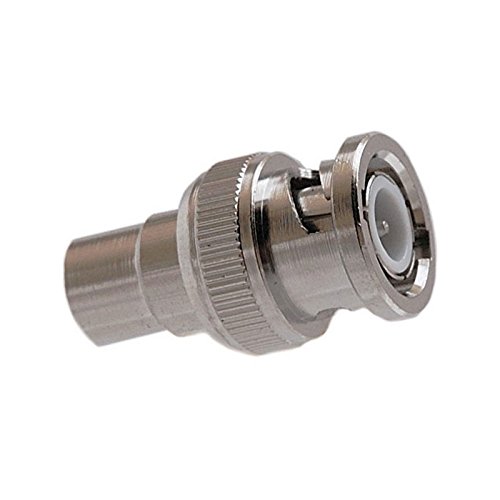 axGear BNC Male to RCA Female Coax Coaxial Cable Cord Plug Adapter Jack M/F M-F