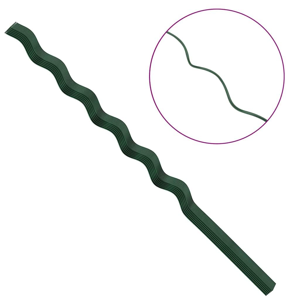 Spiral Pflanzenstütze Stahl 0,6 cm 50 Stück Grün 110 cm für Kletterpflanzen Bohnen Rankhilfe Garten Außen Pflanzstab