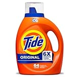 Tide Laundry Detergent Liquid, Original Scent, HE Turbo Clean, 64 Loads