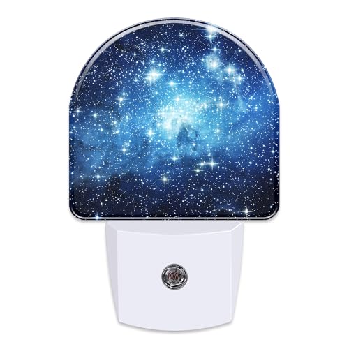 Image of Galaxy Space with Stars Night Light, Deep Universe Nebula Dusk to Dawn Night Light Plug in,0.5w Energy Saving Sleep Friendly NightLight for Kids Boys Girls Home Decor