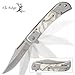 Elk Ridge  ER-A009WPSpring Assisted Knife, Silver