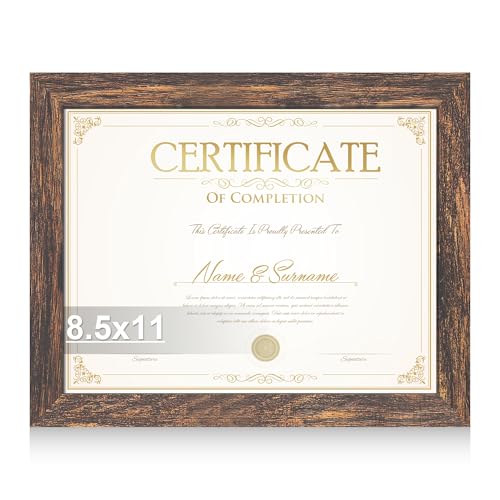 Hongkee 8.5 by 11 Diploma Picture Frame, Made of...