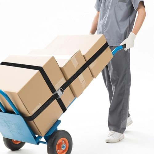 Image of SHOPEE 2 Pcs Lashing Straps, 1 inch x 16Ft (5 Meter)(196 inch) Adjustable Tie Down Ratchet Tie Straps with Metal Buckles, Cam Lock Strap Cargo Packing Straps Heavy-Duty for Luggage /Truck /SUV /Car (Grey)