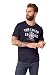 Produktbild TOM TAILOR Herren Logodruck T-Shirt, 10690 - Knitted Navy, XL