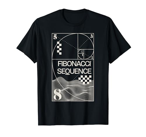 Sequenza di Fibonacci Spirale aurea Streetwear Matematica Magliett