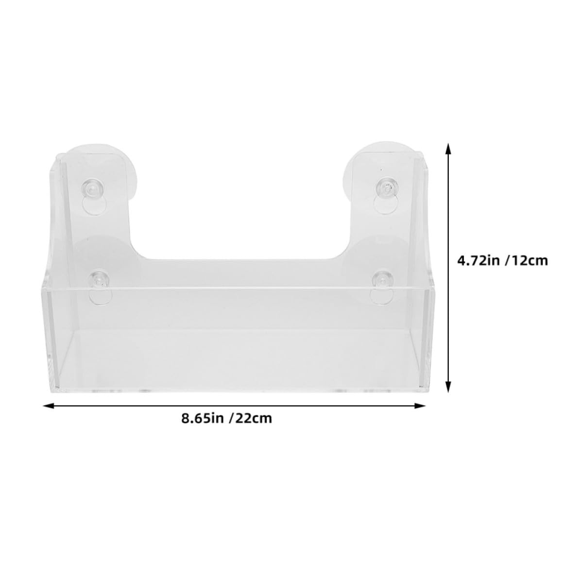 Organizzatore frigo per bibite, mensola a Ventosa in Acrilico, 2 Pezzi, per Porta del frigo, Storage Pratico per Bevande e Drinks