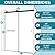 Bathlink Glass Shower Door, 59-60" W x 78" H Frameless Double Sliding Shower Door, 5/16" (8mm) Thick Clear Tempered Glass Door, Brushed Nickel