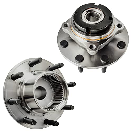 Image of Detroit Axle - Front Wheel Bearing Hubs for 1999 Ford F-250 F-350 Super Duty, 2 Wheel Bearing & Hubs Assembly Set Replacement