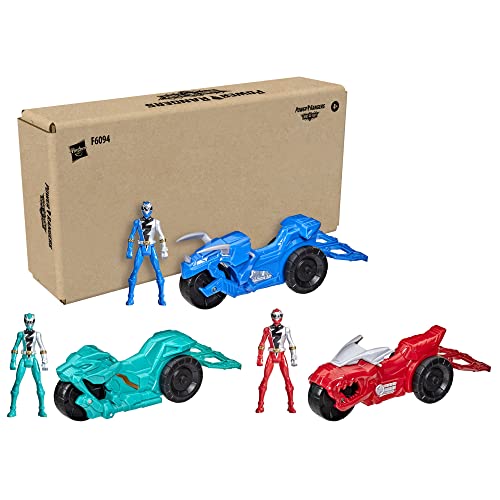 Power Rangers Dino Fury Rip N Go Battle Rider 3-Pack #TOP18