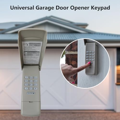 Garage Door Opener Remote Keypad for LiftMaster 8500, 8550, 8557, 8587 84501, 84602, 85503, 87504, 87802 Models with Yellow Learn Button by YTXXDEUS