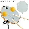 CROWNSHOP Drum Practice Pad and Sticks Double Sided Silent Practice Drum Pads 12-Inch Silent Snare Drums Training Kit for Adults Kids Includes Sticks Oxford Storage Bag #3