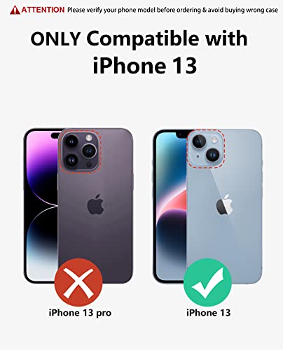 Soios For Iphone 13 Case With Stand: Iphone 13 Cover With Kickstand | Shockproof Military Grade Protective Cell Phone Case | Tpu Durable Rugged Bumper Textured Matte Hybrid Design #TOP1