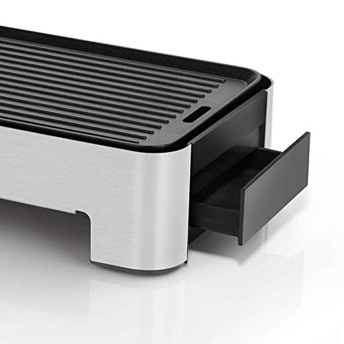 Foto von WMF Küchenminis Tischgrill elektrisch für 2 mit Gemüsepfännchen, Elektrogrill klein mit kompakter Grillfläche, variable Temperatureinstellung, 1000 W
