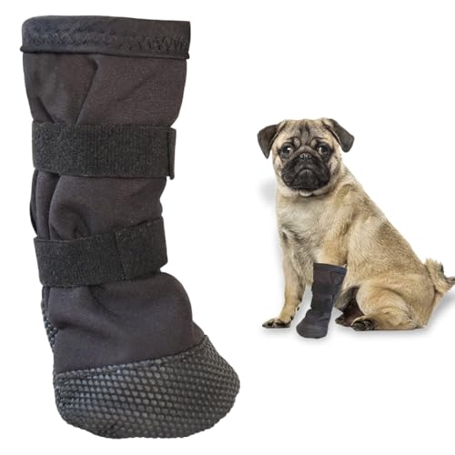 Scarpette per Cani, Scarpe per Cani per Esterni, Calze Antiscivolo Cane, Antiscivolo, Impermeabili, per Animali Domestici e Esterni, per Recupero di Lesioni (S)