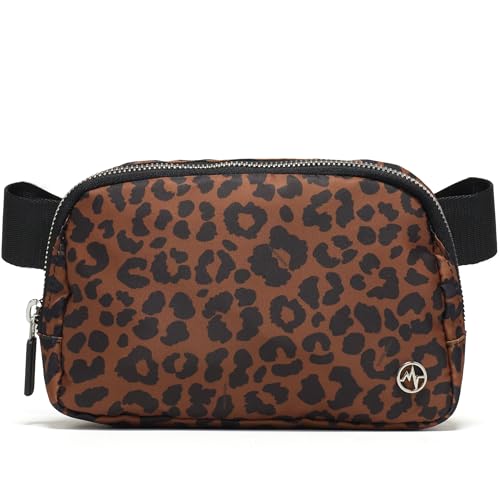 Image of Pander Everywhere Belt Bag for Women, Fashion Waist Packs, Crossbody Bags with Adjustable Strap (Midnight Leopard)