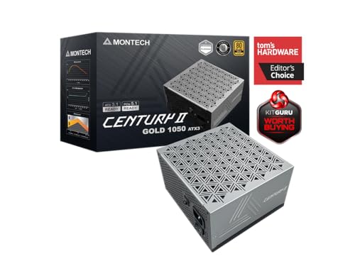 Image of Montech Computer Case PSU Combo - King 45 PRO (W) CASE with Century II 1050W PSU