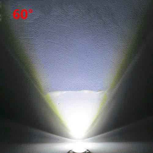 Lunettes plano-convexe 44mm avec réflecteur et support fixe pour LED COB 20W à 100W - 5