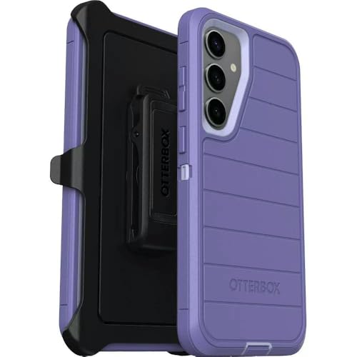 Image of OtterBox Samsung Galaxy S25+ (Only) - Defender Series Case - Mountain Majesty (Purple) - Screenless - Rugged & Durable - with Port Protection - Holster Clip Included - Microbial Defense Protection