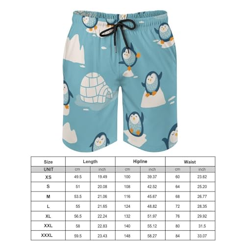 Short de bain pingouin séchage rapide contre humidité