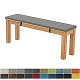 FIOVIP Bankauflage Bankkissen Sitzbankkissen 80X30X5CM Abnehmbar Waschbar Doppelt rutschfest Hochelastischer Geeignet für Gartenbänke, Schaukeln, Terrassen, Innenbänke 2 Dicke, 20 Farben(Dunkelgrau)