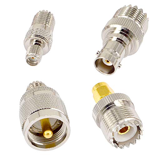 Onelinkmore 20 Type Set Uhf Pl259 So239 Mini Uhf Adapter Kits Uhf To Sma/Bnc/Mcx/Fme/F/Tnc/Mini Uhf Rf Coaxial Adapter Male Female Coax Uhf Vhf Hf Radios Adapter Connector Kit … #TOP2