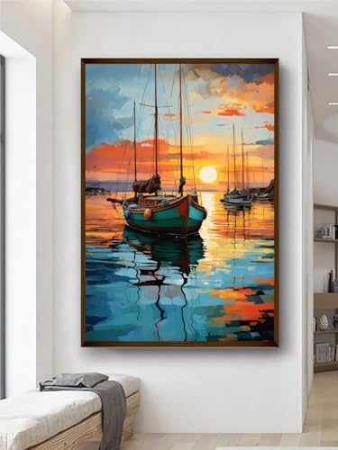 Image of Artsense Nature-Inspired Abstract Canvas Wall Painting 20x30 Inch (50x71 cm) Framed Wall Art for Living Room, Bedroom & Home Decor | Large Multicolor Modern Wall Painting