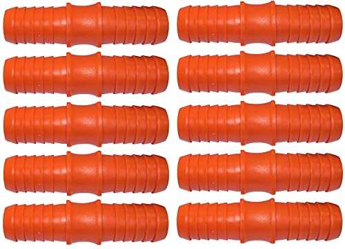AERZETIX - C48683 - Lot de 10 raccords réparateurs cannelés 3/4'' x 3/4'' - jonction de réparation Manchons pour Tuyau d'arrosage - en Plastique