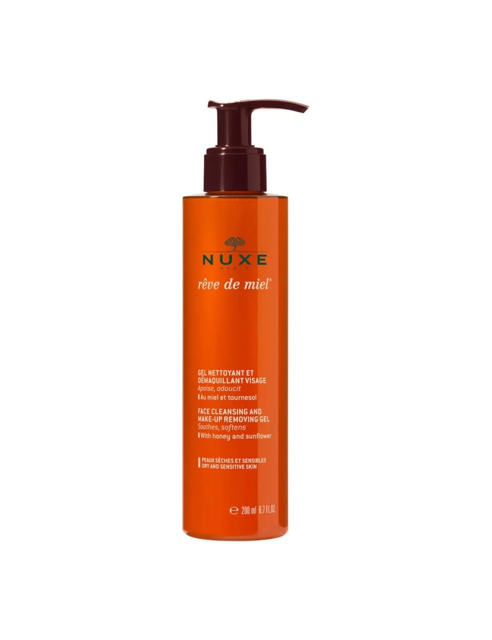 NuxeReve de Miel - Face Cleansing and Make-Up Removing Gel For Unisex 6.7 oz Gel