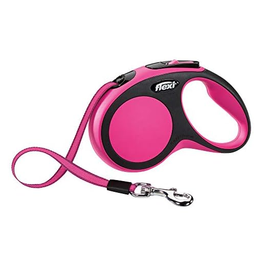 flexi New Comfort bälte XS 3 m rosa för hundar upp till 12 kg
