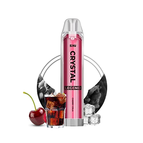 SELECT-VAPE-CLUB-Sky-Crystal-Legend-Disposable-Vape-4000-Puffs-No-Nicotine-2ml-Cartridge-Capacity-Fruity-Flavours-E-Cigarette-Draw-Activated-Vape-Pen-Disposable-E-Cigarette-Cherry-Kla