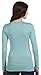 BE Sheer Rib L/S V-Neck (Moss Green) (S)