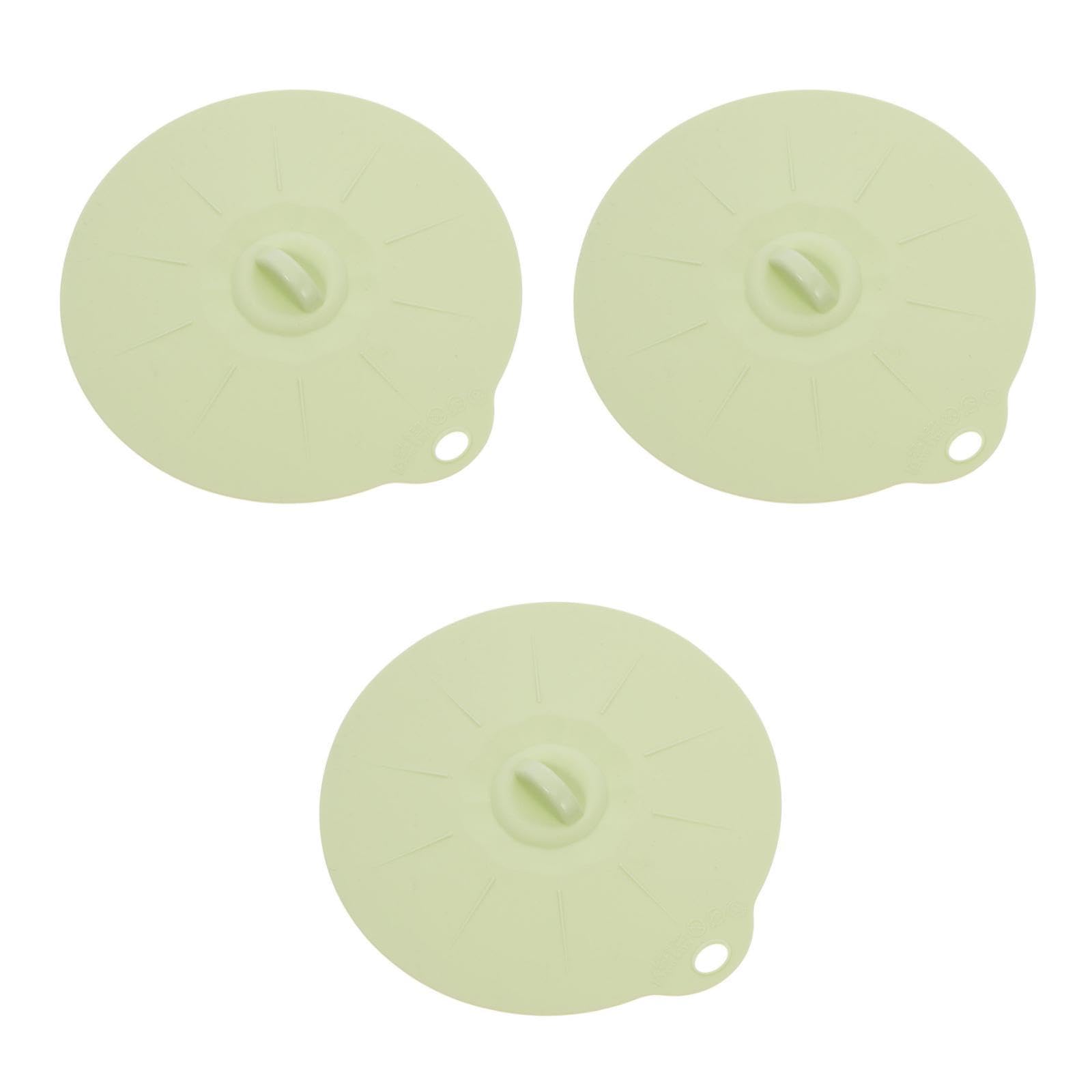 Zerodeko Silicone Pot Lid 5.5 Inch - Reusable Suction Bowl Cover for Microwave and Fridge - Universal Fit Pan Lid for Small Pots - Airtight Seal Food Cover for Kitchen Storage and Travel