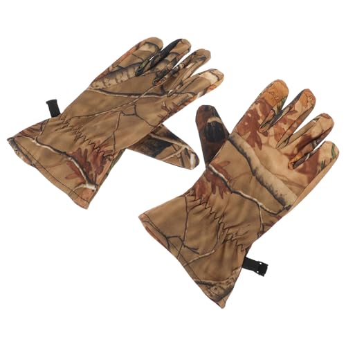 Guantes de caza para mantener manos abrigadas del frío en ciclismo y esquí con forro polar impermeable