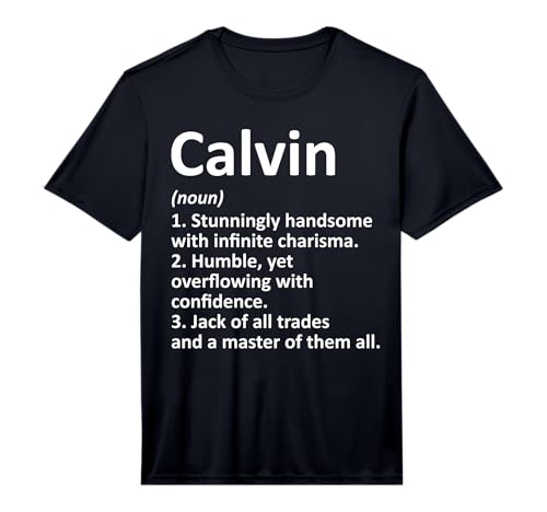 Calvin Definition Personalized Name Funny Birthday Idea Performance T-Shirt