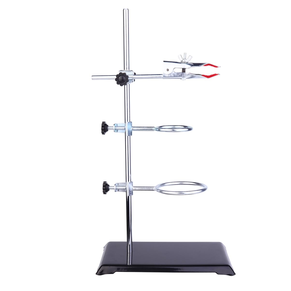 Laborständer Satz 40cm aus Edelstahl und Eisen für Chemie